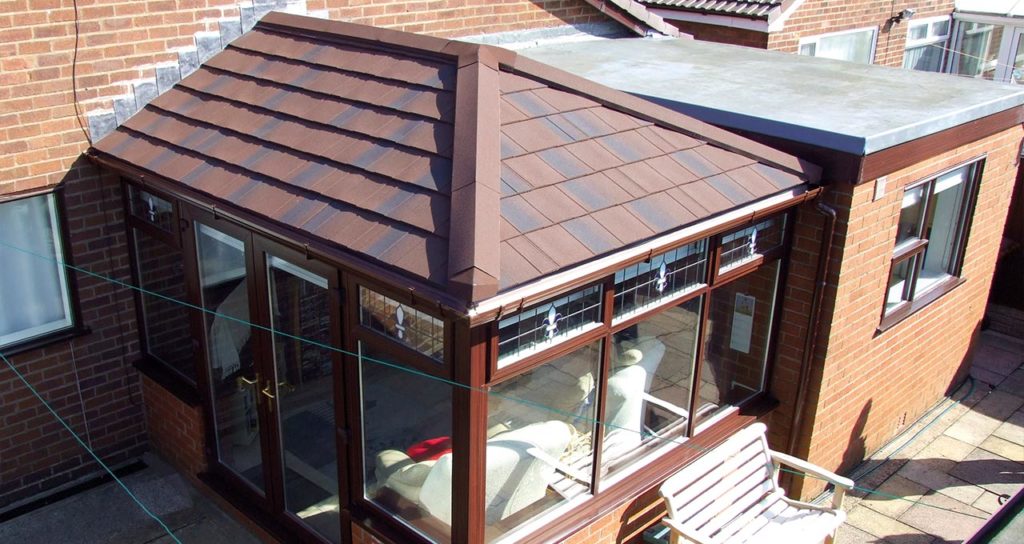 Brown Conservatory Tiled Roof