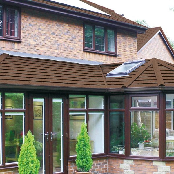 Brown Solid Tiled Roof