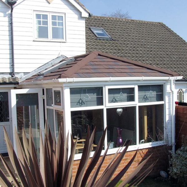 Coloured Conservatory Tile Roof