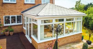 Premium Grey Conservatory Tile Roof